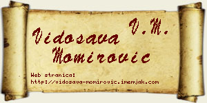 Vidosava Momirović vizit kartica